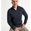 Bloomsbury Quarter Zip Sweat Navy