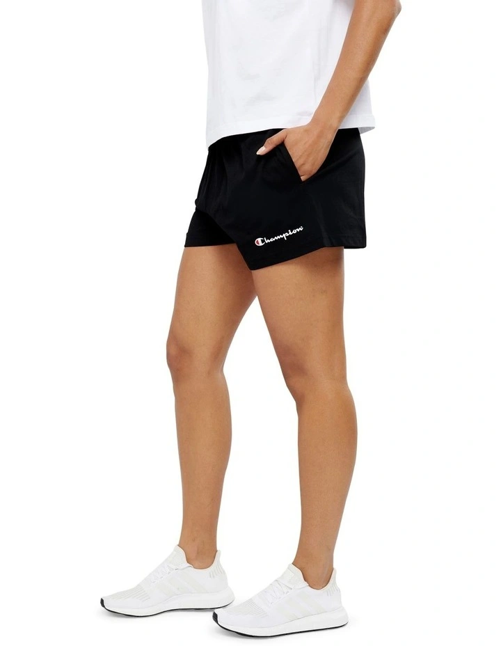 Champion C Logo Jersey Shorts Black - Image 2