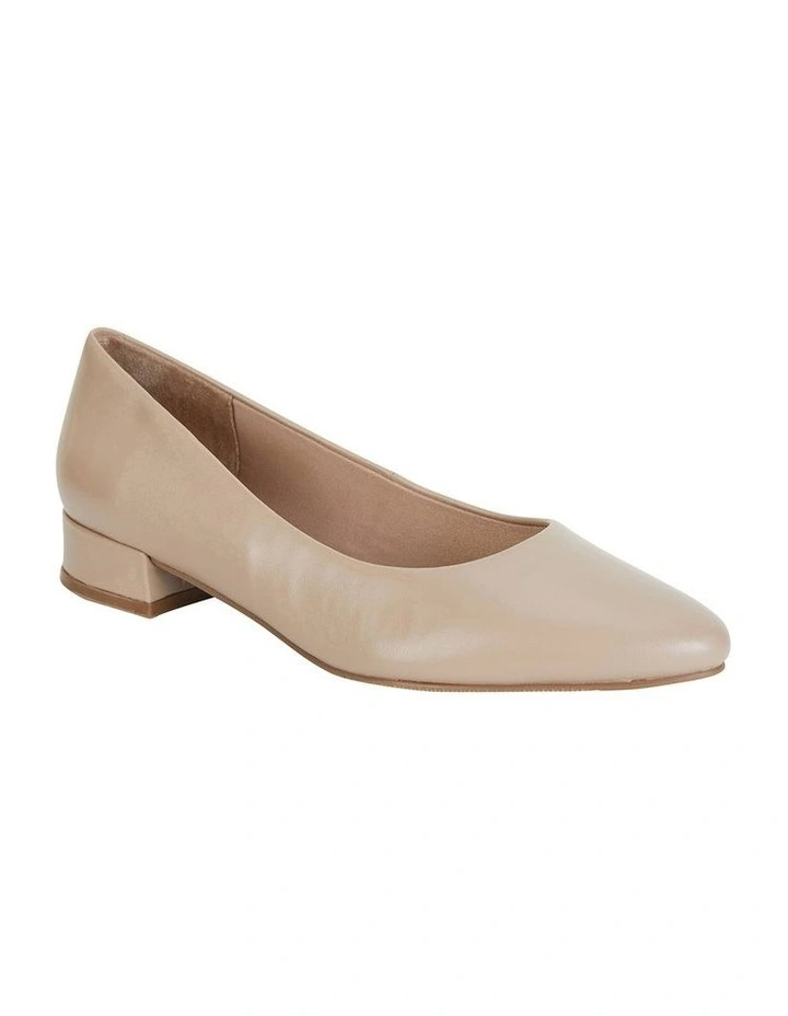 Janine Nude Glove Heeled Shoes - Image 2