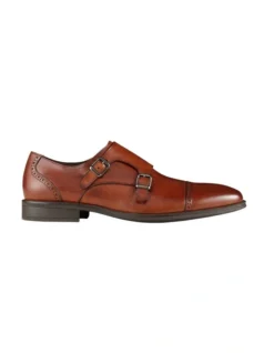 Dwayne Leather Monk Strap Shoes