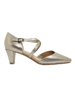 Adison Pewter Metallic Heeled Shoes