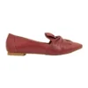Rosco Flat Shoes In Red Leather