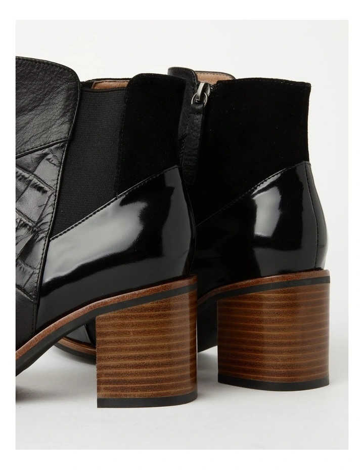 Sidney Black Leather Boot - Image 5