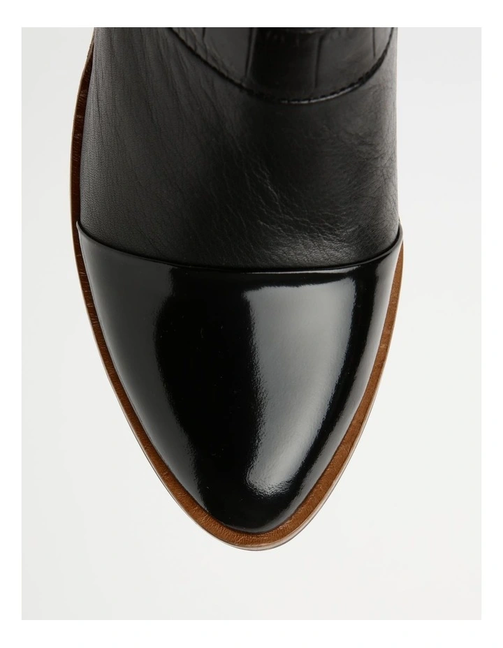 Sidney Black Leather Boot - Image 6