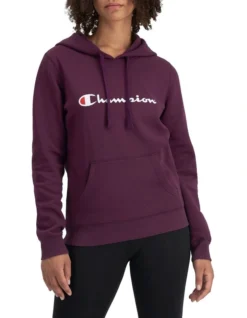 Champion Script Hoodie In Purple