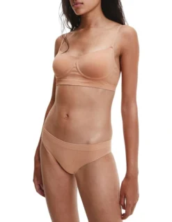 Calvin Klein Bonded Flex Unlined Balconette In Clay