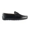 Conwell Leather Driving Shoes In Black