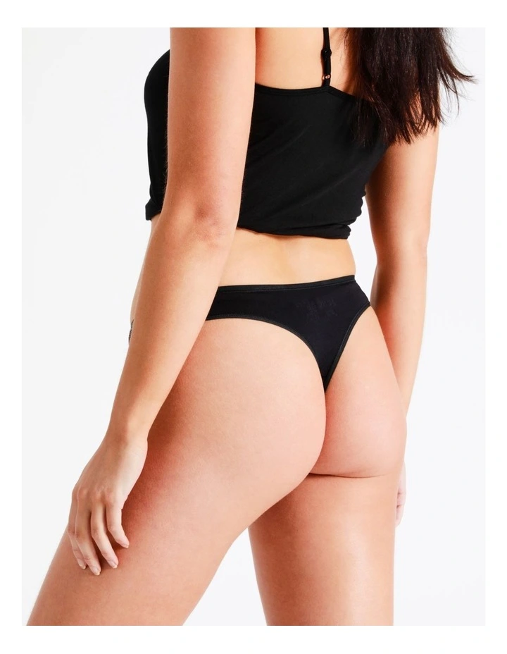 SOHO Modal G-string In Black - Image 4
