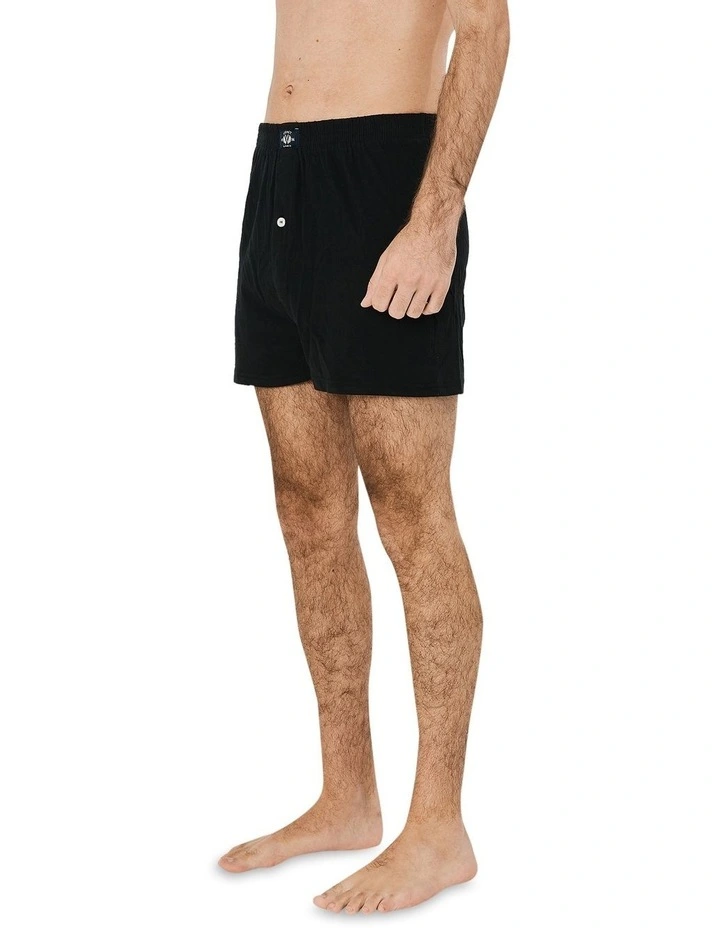 Knit Boxers 2 Pack In Black - Image 4