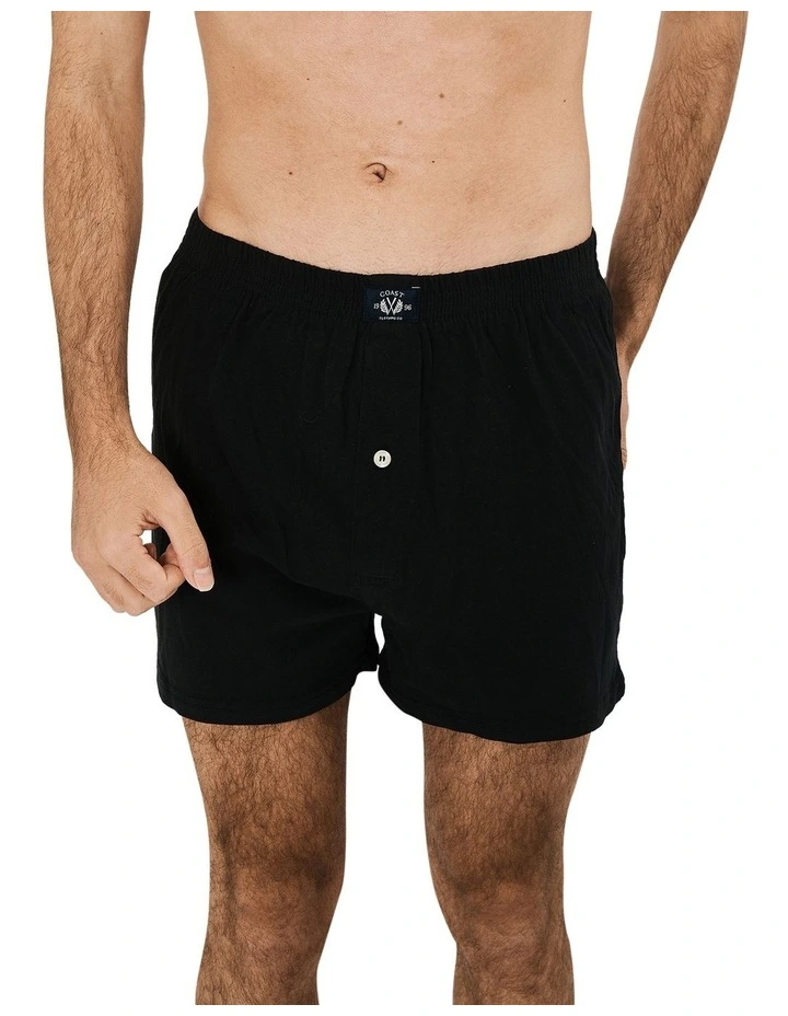 Knit Boxers 2 Pack In Black - Image 6