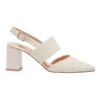 Kitson Heeled Shoes In Ivory Leather