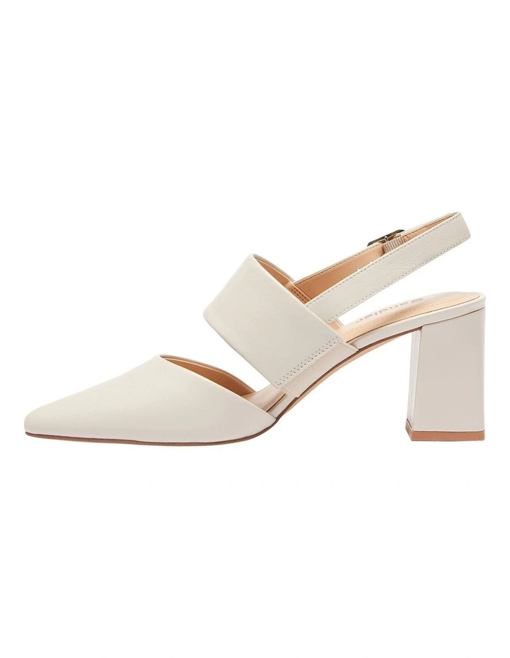 Kitson Heeled Shoes In Ivory Leather - Image 3
