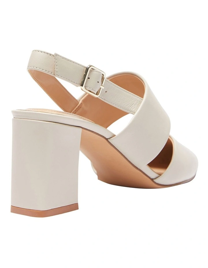 Kitson Heeled Shoes In Ivory Leather - Image 4