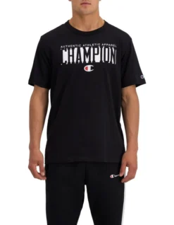 Champion Sporty Tee In Black