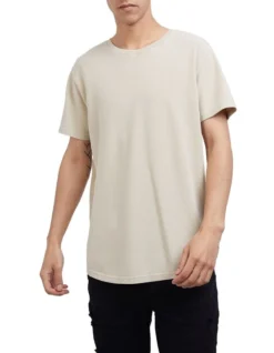 Acid Pique Tee In Sand