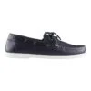 Hatch Leather Boat Shoes In Navy