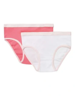Everyday Underwear In Hot Pink/White