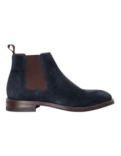Dune London Masons Chelsea Boots In Navy