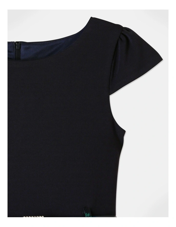 Grace Jacquard Skirt Dress (9-16) In Emerald - Image 2