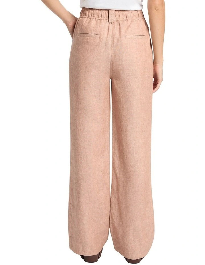 Saoirse Linen Slub Pant In Cinnamon - Image 2