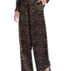 Rya Silk Wide Leg Pant In Black