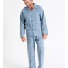 Long Sleeve Organic Cotton PJ Set In Check