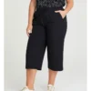 Active Microfibre Crop Pant In Black