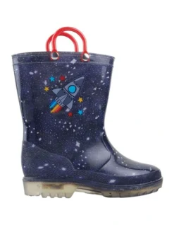 Ciao Charlie Rocket Gumboots In Navy
