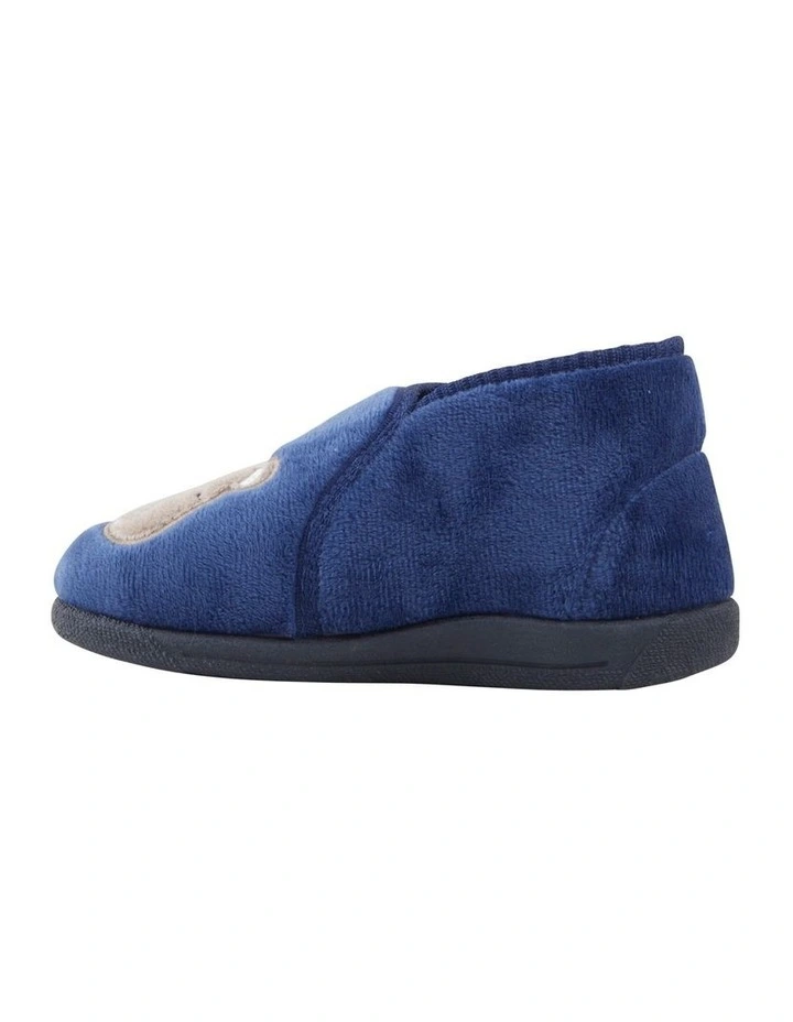 Ciao Sleepy Bear Slippers In Navy - Image 2