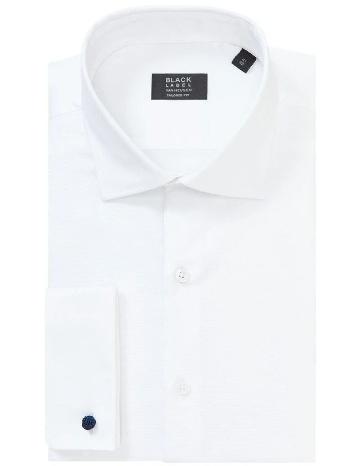 Tailored Bib Dinner Shirt In White - Image 5