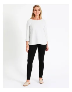 Regatta Recycled Cotton Blend Wardrobe Staple Jegging Full Length Denim In Black