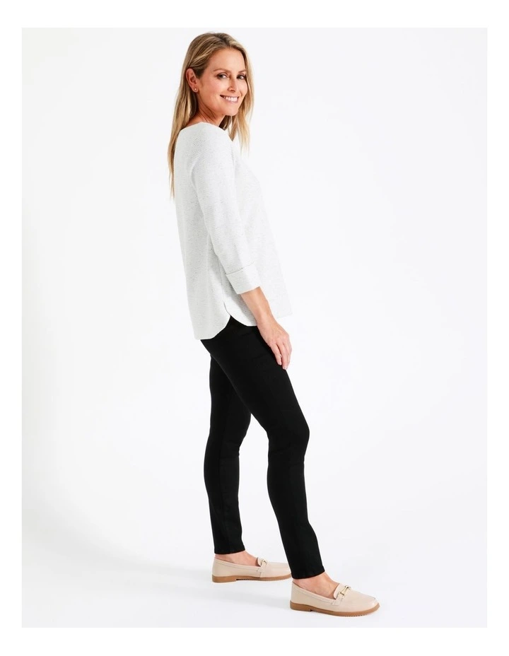 Regatta Recycled Cotton Blend Wardrobe Staple Jegging Full Length Denim In Black - Image 3