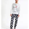 Family Bugs Long Sleeve PJ Set In Grey
