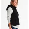 Regatta Recycled Polyester Straight Quilted Vest With Removable Hood In Black