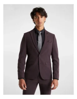Orlando Skinny Suit Jacket In Purple