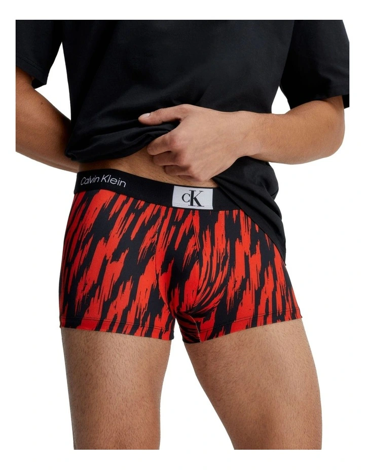 Calvin Klein 1996 Micro Low Rise Trunk In Red
