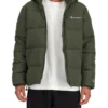 Champion Rochester Puffer Jacket In Ground Green