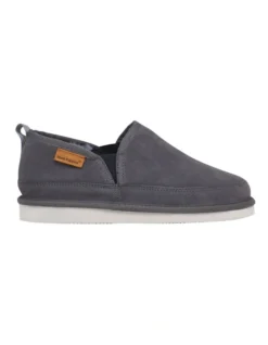 Hush Puppies Leopold Suede Slipper In Grey