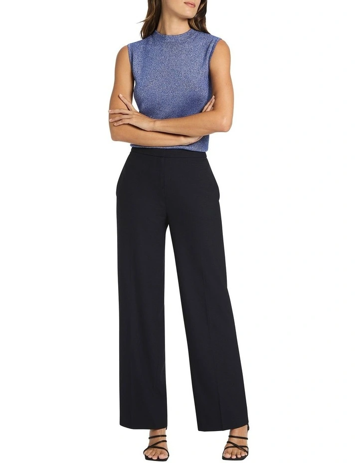 Galea Sleeveless Shimmer Knit In Cobalt - Image 2