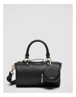 Jett Cylinder Crossbody Bag In Black Light Gold