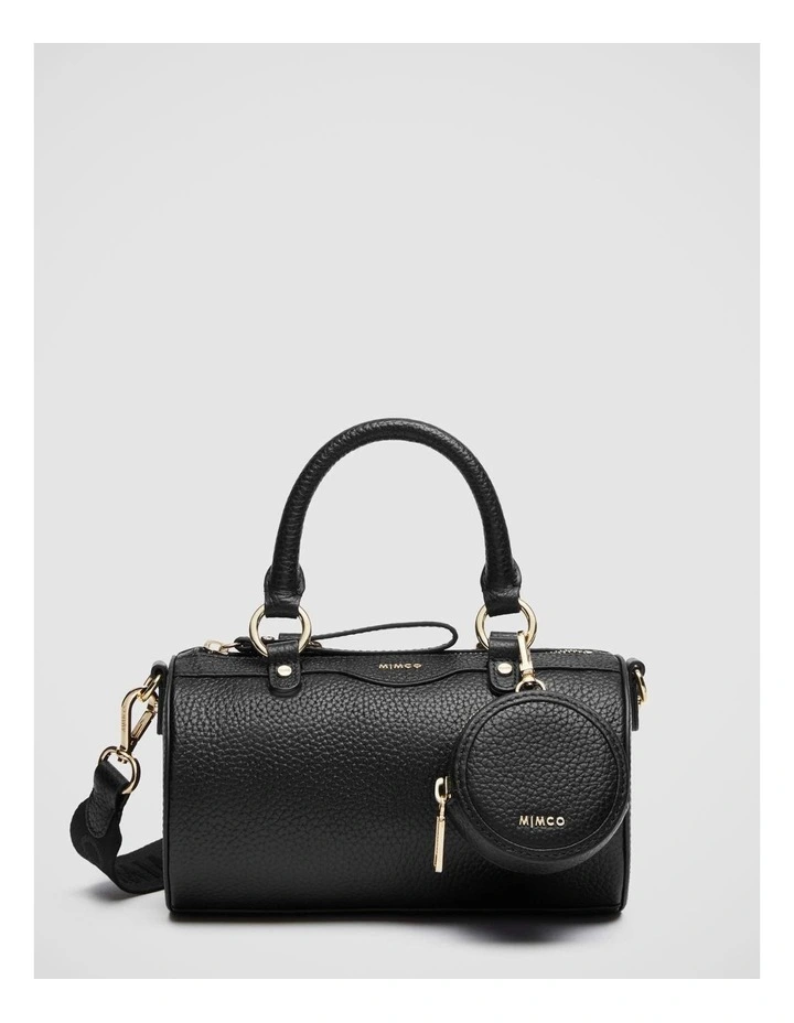 Jett Cylinder Crossbody Bag In Black Light Gold