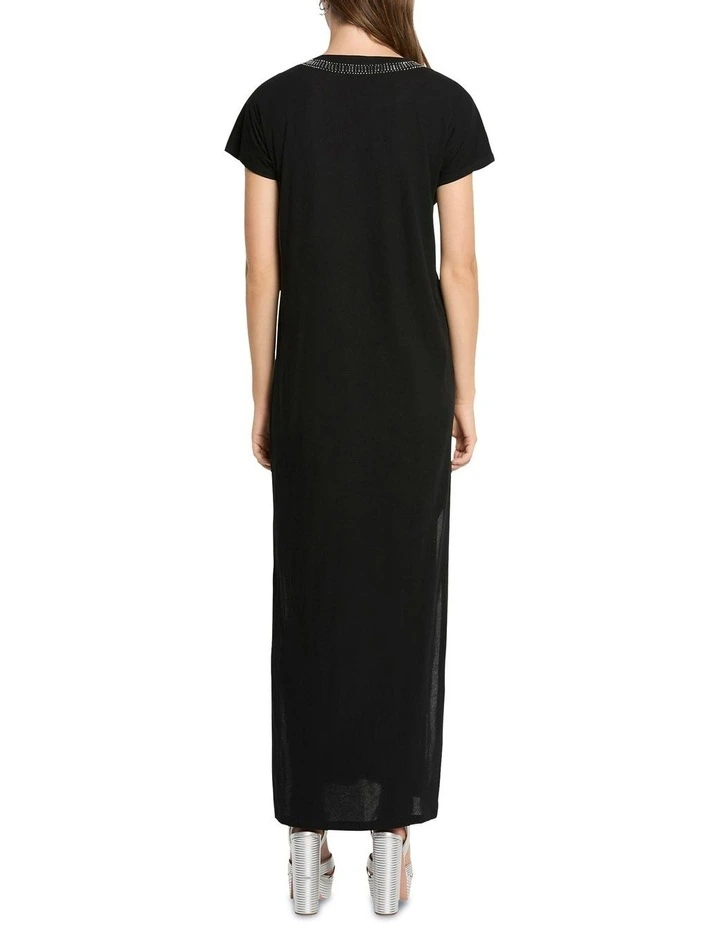 Crystal Garden Tee Dress In Black - Image 2