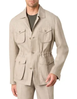 Alcantara Explorer Jacket In Beige