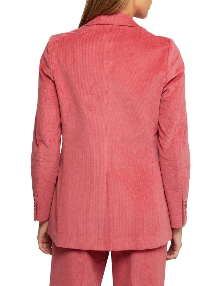 Oxford Lola Corduroy Jacket In Pink - Image 3