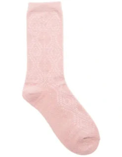 1 Pair Butter Soft Home Socks In Pink