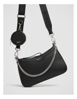 Jett Crossbody Bag In Black Silver